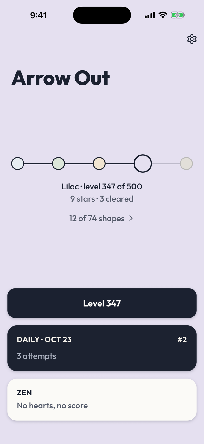 Home: the tier path, the daily tile and Zen
