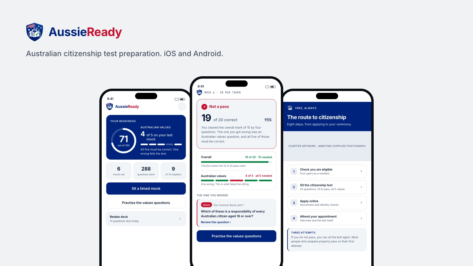 AussieReady — study app on iOS and Android